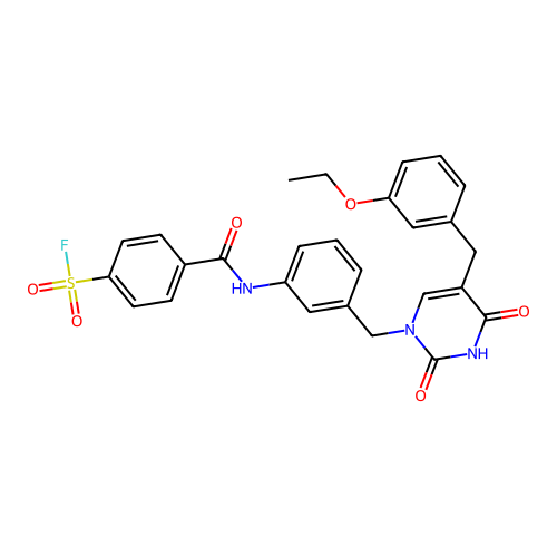 4-[[3-[[5-[(3-ethoxyphenyl)methyl]-2,4-dioxopyrimidin-1-yl]m structure