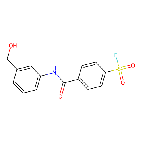 Benzenesulfonylfluoride, 4-[[[3-(hydroxymethyl)phenyl]amino]carbonyl]- structure