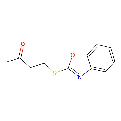 4-(1,3-Benzoxazol-2-ylsulfanyl)butan-2-one structure