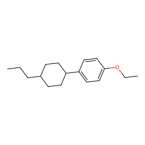 1-Ethoxy-4-(4-propylcyclohexyl)benzene structure