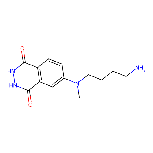 6-[(4-Aminobutyl)(methyl)amino]-2,3-dihydrophthalazine-1,4-dione structure