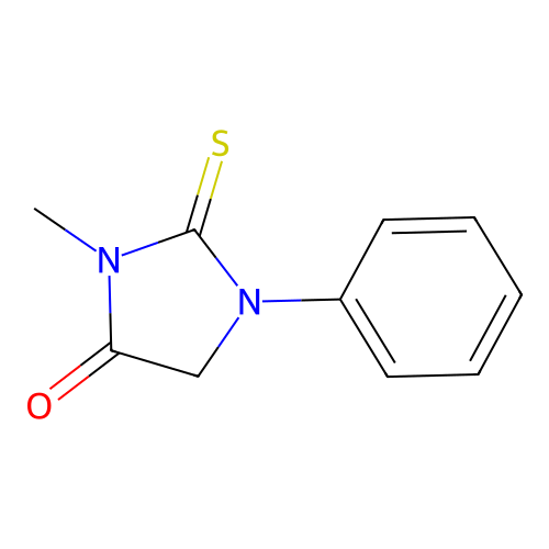 3-Methyl-1-phenyl-2-thioxoimidazolidin-4-one structure