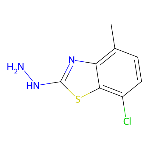 7-Chloro-2-hydrazino-4-methyl-1,3-benzothiazole structure