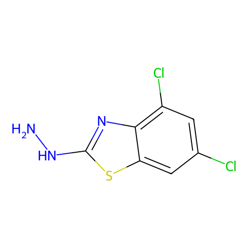 4,6-Dichloro-2-hydrazino-1,3-benzothiazole structure