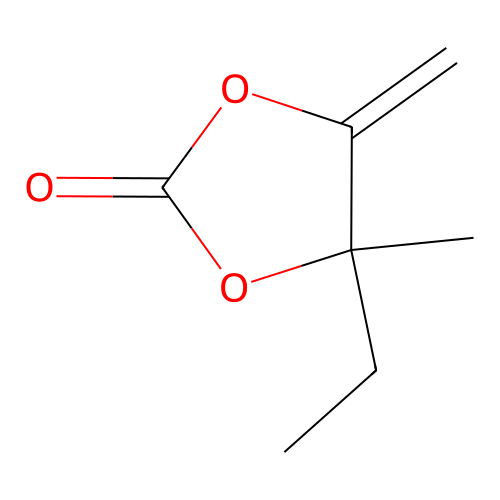 4-Ethyl-4-methyl-5-methylene-1,3-dioxolan-2-one structure