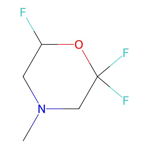 2,2,6-Trifluoro-4-methylmorpholine structure