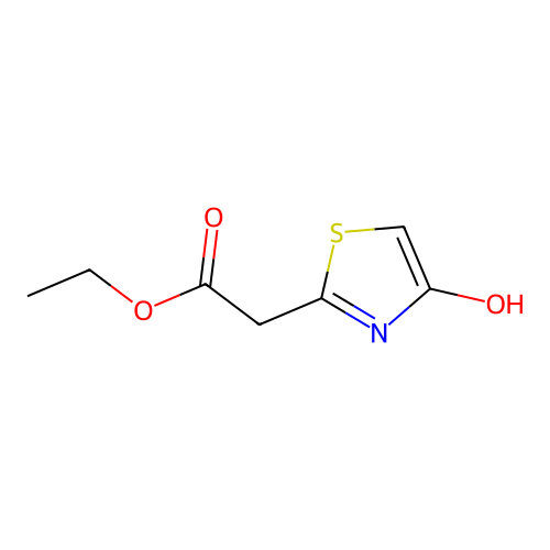 Ethyl (4-hydroxy-1,3-thiazol-2-yl)acetate structure