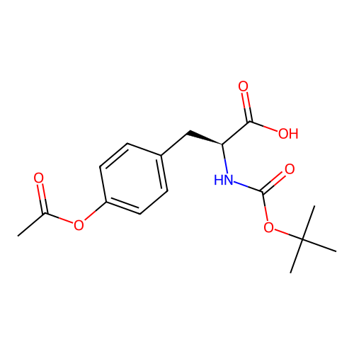 Boc-tyr(AC)-OH structure