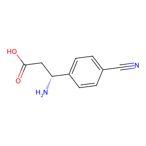 (R)-3-Amino-3-(4-cyano-phenyl)-propionic acid structure