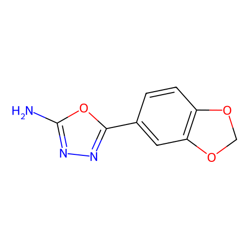 1,3,4-Oxadiazol-2-amine, 5-(1,3-benzodioxol-5-yl)- structure