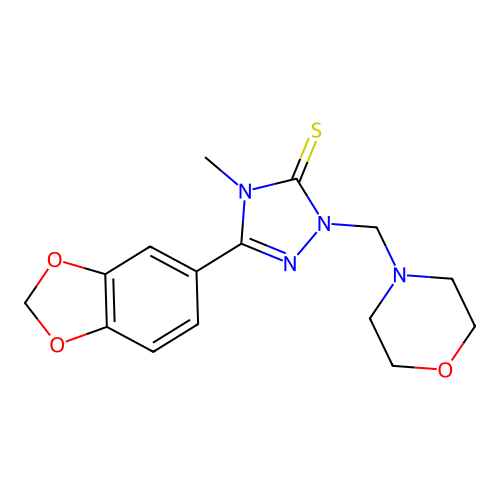 5-(1,3-benzodioxol-5-yl)-4-methyl-2-(morpholin-4-ylmethyl)-1 structure