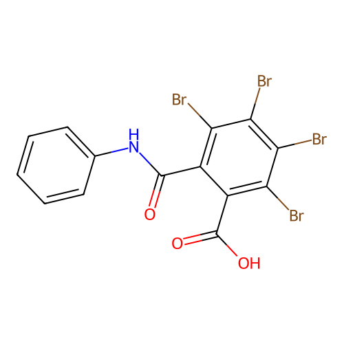 3,4,5,6-Tetrabromophthalanilic acid structure