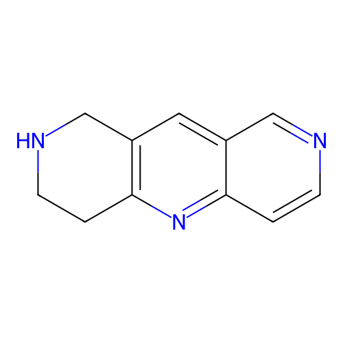 1,2,3,4-Tetrahydropyrido(4,3-b)-(1,6)-naphthyridine structure