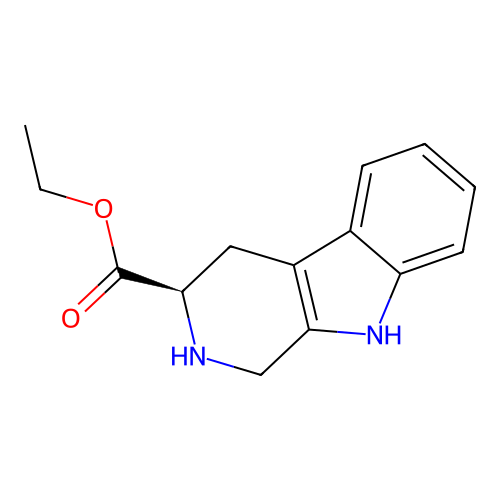 ethyl (3R)-1H,2H,3H,4H,9H-pyrido[3,4-b]indole-3-carboxylate structure