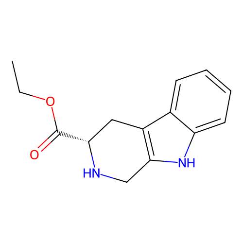 ethyl (3S)-1H,2H,3H,4H,9H-pyrido[3,4-b]indole-3-carboxylate structure