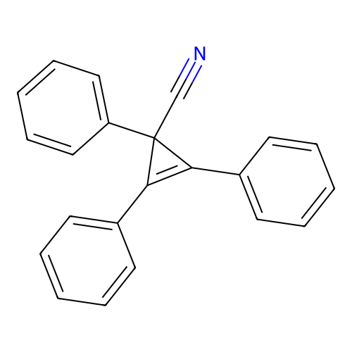 1,2,3-Triphenylcycloprop-2-ene-1-carbonitrile structure