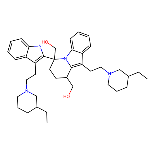 Tetrahydrosecaminediol structure