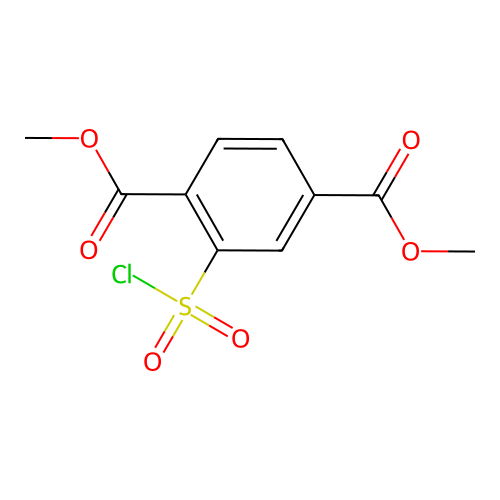 1,4-Dimethyl 2-(chlorosulfonyl)benzene-1,4-dicarboxylate structure