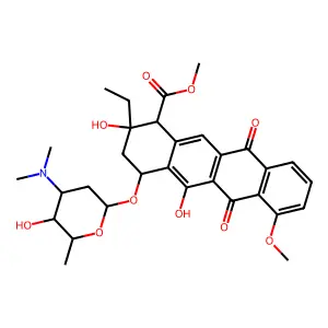 4-O-Methylaclacinomycin T structure