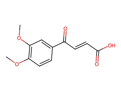 4-(3,4-Dimethoxyphenyl)-4-oxo-but-2-enoic acid structure