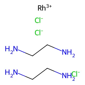 Tris(1,2-ethanediamine-N,N')rhodium(2+) dichloride structure