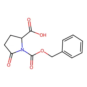 1-Benzyl hydrogen 5-oxopyrrolidine-1,2-dicarboxylate structure