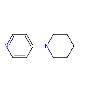 Pyridine, 4-(4-methyl-1-piperidinyl)- structure