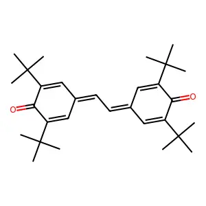 3,3',5,5'-Tetrabis(tert-butyl)stilbenequinone structure