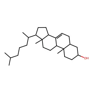 7-烯胆甾烷醇 structure