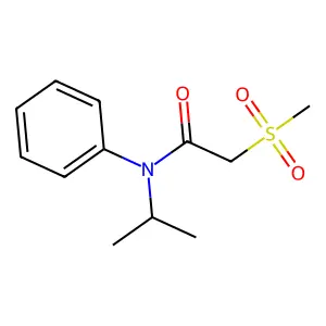 Acetamide, N-(1-methylethyl)-2-(methylsulfonyl)-N-phenyl- structure
