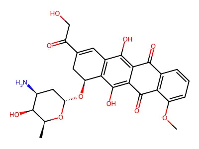 9,10-Anhydroadriamycin structure