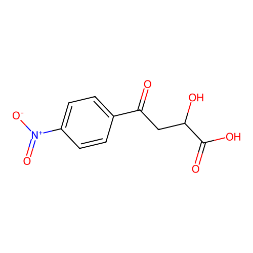 2-Hydroxy-4-(4-nitrophenyl)-4-oxobutanoic acid structure