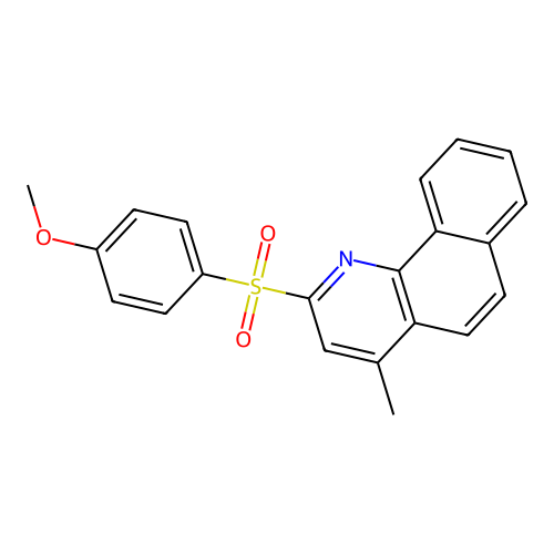 2-(4-Methoxyphenyl)sulfonyl-4-methylbenzo[h]quinoline structure