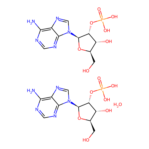 Adenosine 2'-monophosphate, from yeast structure