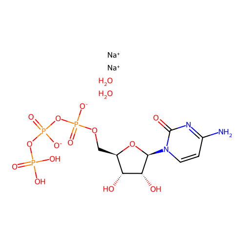 Cytidine 5'-triphosphatedisodium salt dihydrate structure