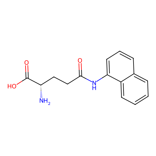 N-1-Naphthalenyl-L-glutamine structure