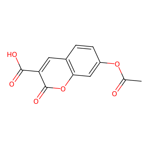 7-Acetoxycoumarin-3-carboxylic acid structure