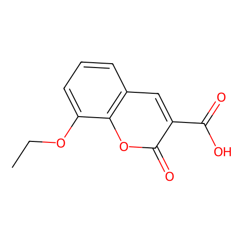 8-ethoxy-2-oxo-2H-chromene-3-carboxylic acid structure