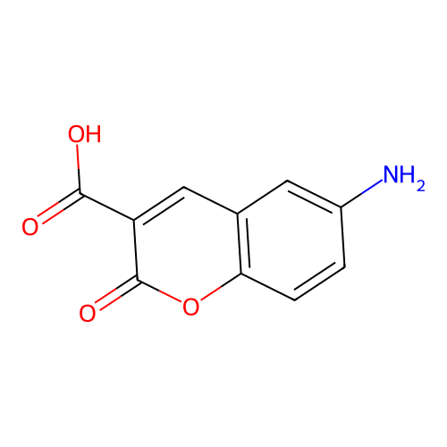 6-氨基-2-氧代-2H-色烯-3-甲酸 structure