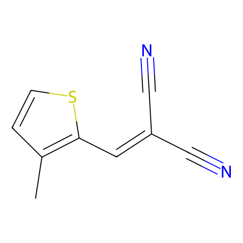 [(3-Methylthiophen-2-yl)methylidene]propanedinitrile structure