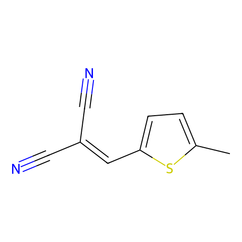[(5-Methyl-2-thienyl)methylene]methane-1,1-dicarbonitrile structure