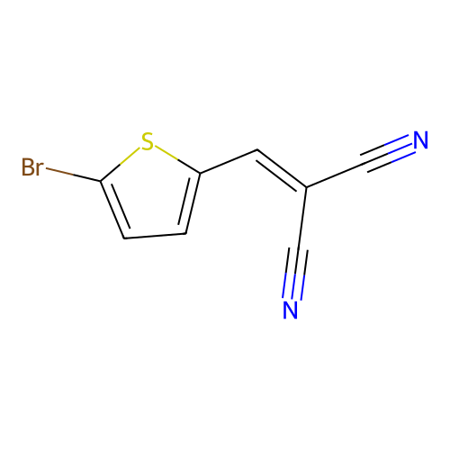 Propanedinitrile, [(5-bromo-2-thienyl)methylene]- structure