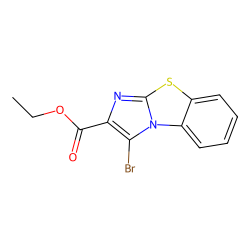 Ethyl 3-bromoimidazo[2,1-b][1,3]benzothiazole-2-carboxylate structure