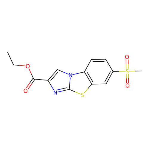 Ethyl 7-(methylsulfonyl)imidazo[2,1-b][1,3]benzothiazole-2-carboxylate structure