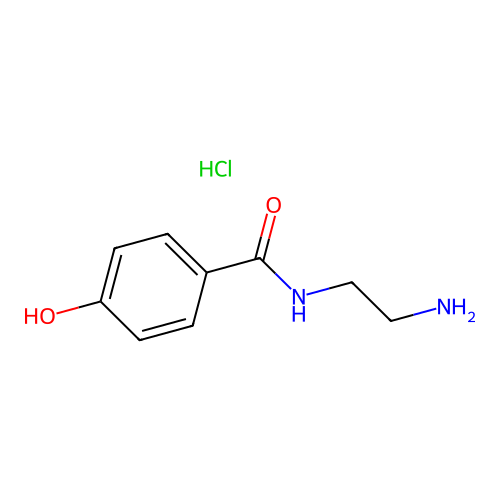 N-(2-Aminoethyl)-4-hydroxybenzamide monohydrochloride structure
