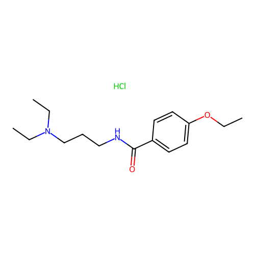 N-(3-(Diethylamino)propyl)-4-ethoxybenzamide monohydrochloride structure