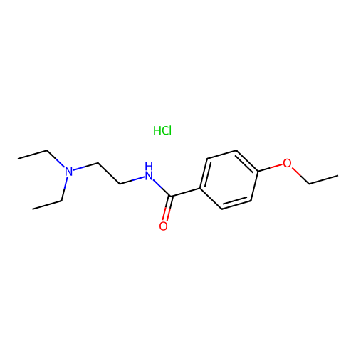 N-(2-(Diethylamino)ethyl)-4-ethoxybenzamide monohydrochloride structure