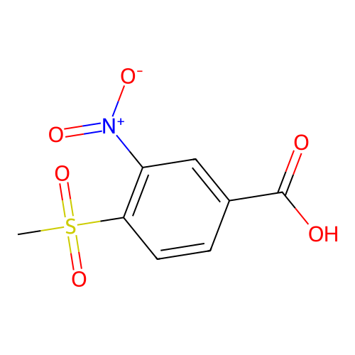 4-(Methylsulphonyl)-3-nitrobenzoic acid structure