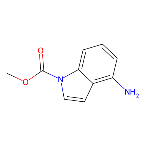 Methyl 4-amino-1H-indole-1-carboxylate structure