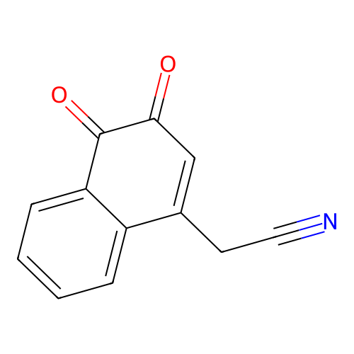 (3,4-Dioxo-3,4-dihydronaphthalen-1-yl)acetonitrile structure